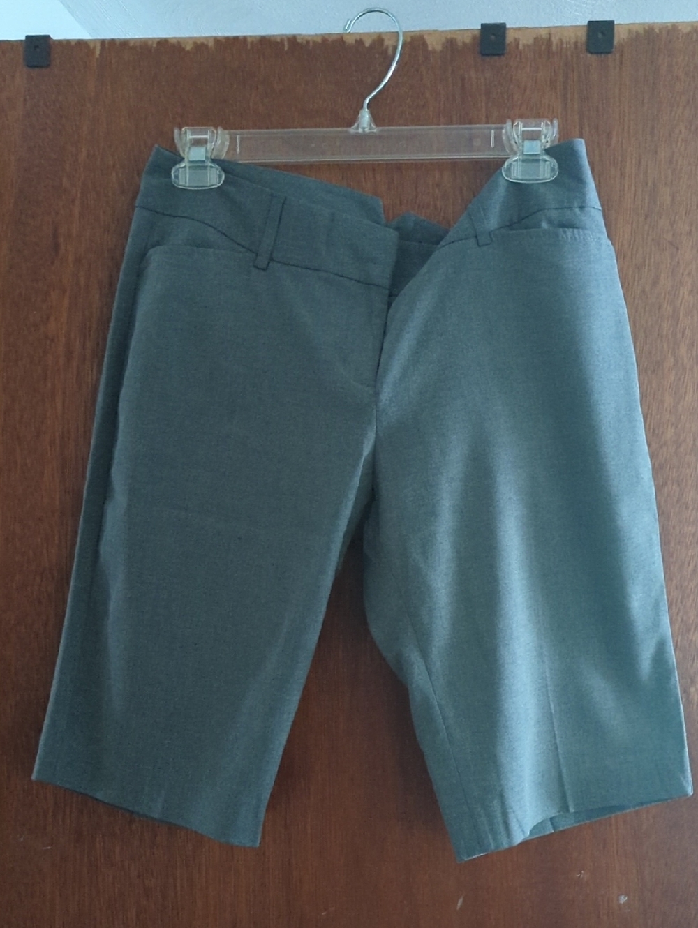 Express Charcoal Gray Tailored Bermuda Shorts